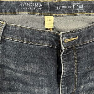 Sonoma Women's Boyfriend Jeans in Dark Blue RE